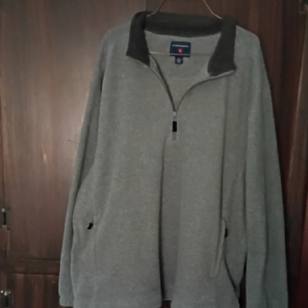 Saddlebred Men's Gray Quarter-Zip Sweater Size XXL.